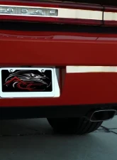 American Car Craft Polished Stainless Steel Tag Back Plate Dodge Challenger 5.7L | SRT8 2008-2014                                     - ACC-152009 - Image 2