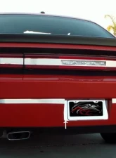 American Car Craft Polished Stainless Steel Tag Back Plate Dodge Challenger 5.7L | SRT8 2008-2014                                     - ACC-152009 - Image 3