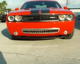 American Car Craft Polished Stainless Steel Shark Tooth Lower Front Grille Dodge Challenger 5.7L | SRT8 2008-2010