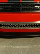 American Car Craft Polished Stainless Steel Shark Tooth Lower Front Grille Dodge Challenger 5.7L | SRT8 2008-2010                                     - ACC-152010 - Image 2