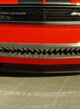 American Car Craft Polished Stainless Steel Shark Tooth Lower Front Grille Dodge Challenger 5.7L | SRT8 2008-2010                                     - ACC-152010 - Image 3