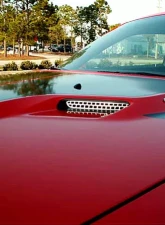 American Car Craft 2Pc Polished Stainless Steel Hood Scoop Grille Overlay Dodge Challenger 2008-2014                                     - ACC-152013 - Image 3
