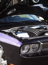 American Car Craft Polished Stainless Steel Grille Overlay Upper Main Dodge Challenger 2008-2014                                     - ACC-152014 - Image 2