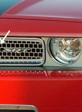 American Car Craft Polished Stainless Steel Grille Overlay Upper Main Dodge Challenger 2008-2014                                     - ACC-152014 - Image 2