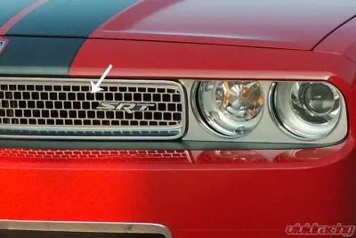American Car Craft Polished Stainless Steel Grille Overlay Upper Main Dodge Challenger 2008-2014 - ACC-152014