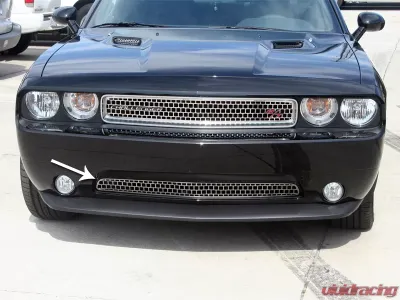 American Car Craft Brushed Stainless Steel Lower Grille Overlay Dodge Challenger 2011-2014 - ACC-152016