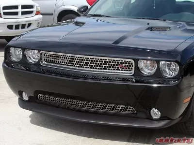 American Car Craft Brushed Stainless Steel Lower Grille Overlay Dodge Challenger 2011-2014 - ACC-152016