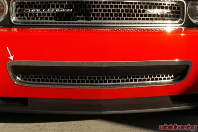 American Car Craft Polished Stainless Steel Lower Grille Overlay Dodge Challenger 2011-2014 - ACC-152017