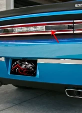American Car Craft Polished Stainless Trim Taillight Smoked Plexi Trim Plate Dodge Challenger 2008-2014                                     - ACC-152021 - Image 3