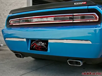American Car Craft Polished Stainless Trim Taillight Smoked Plexi Trim Plate Dodge Challenger 2008-2014 - ACC-152021
