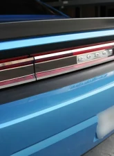American Car Craft Polished Stainless Trim Taillight Smoked Plexi Trim Plate Dodge Challenger 2008-2014                                     - ACC-152021 - Image 3