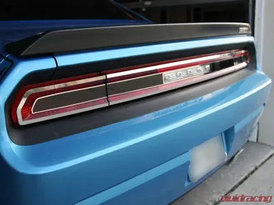 American Car Craft Polished Stainless Trim Taillight Smoked Plexi Trim Plate Dodge Challenger 2008-2014 - ACC-152021