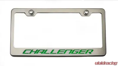 American Car Craft Illuminated Green Custom License Plate Frame w/Challenger Lettering - ACC-152023-GRNL
