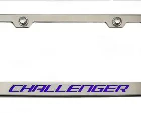 American Car Craft Illuminated Purple Custom License Plate Frame w/Challenger Lettering