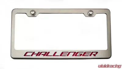 American Car Craft Illuminated Red Custom License Plate Frame w/Challenger Lettering - ACC-152023-RDL