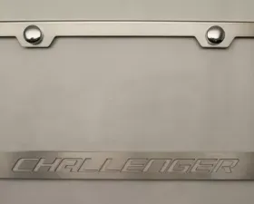 American Car Craft Illuminated White Custom License Plate Frame w/Challenger Lettering