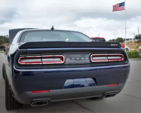 American Car Craft 4Pc Polished Stainless Steel Tail Light Trim Kit Dodge Challenger 2015-2023