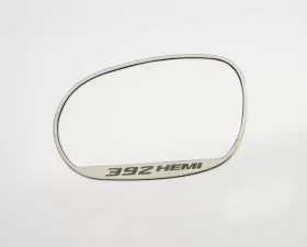 American Car Craft 2Pc Brushed Stainless Steel 392 HEMI Side Mirror Trim Dodge Challenger 2008-2023
