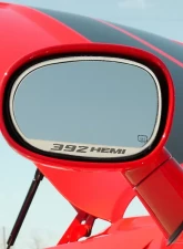 American Car Craft 2Pc Brushed Stainless Steel 392 HEMI Side Mirror Trim Dodge Challenger 2008-2023                                     - ACC-152028 - Image 2