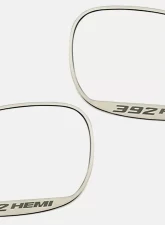 American Car Craft 2Pc Brushed Stainless Steel 392 HEMI Side Mirror Trim Dodge Challenger 2008-2023                                     - ACC-152028 - Image 3