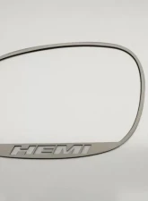 American Car Craft 2Pc Brushed Stainless HEMI Cutout Style Side Mirror Trim Dodge Challenger 2008-2023                                     - ACC-152029 - Image 3