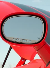 American Car Craft 2Pc Brushed Stainless HEMI Cutout Style Side Mirror Trim Dodge Challenger 2008-2023                                     - ACC-152029 - Image 2