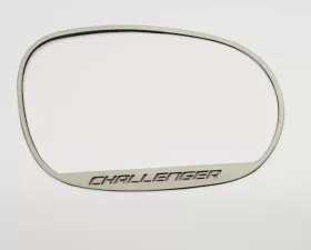 American Car Craft 2Pc Brushed Stainless Steel Challenger Style Side Mirror Trim Dodge Challenger 2008-2023