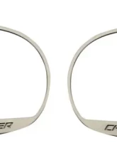 American Car Craft 2Pc Brushed Stainless Steel Challenger Style Side Mirror Trim Dodge Challenger 2008-2023                                     - ACC-152031 - Image 2