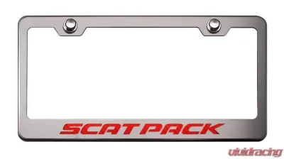 American Car Craft Illuminated Red Custom License Plate Frame w/Scat Pack Lettering - ACC-152034-RDL