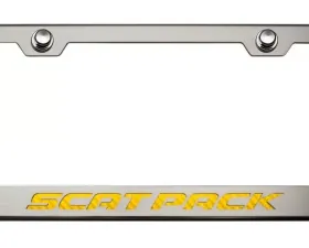 American Car Craft Illuminated White Custom License Plate Frame w/Scat Pack Lettering
