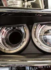 American Car Craft 2pc White LED Headlight Surrounds Dodge Challenger 2015-2023                                     - ACC-152036-WHTL - Image 2