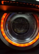 American Car Craft 2pc Orange LED Headlight Surrounds Dodge Challenger 2015-2023                                     - ACC-152036-ORGL - Image 2