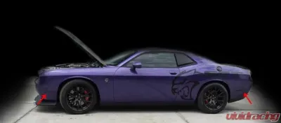 American Car Craft 4Pc Premium Vinyl Film Side Marker Tint/Blackout Kit Dodge Challenger 2015-2019 - ACC-152038