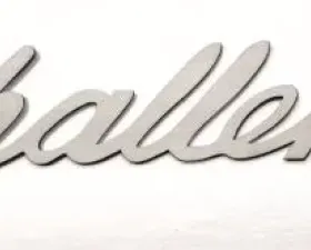 American Car Craft 2Pc Brushed Stainless Steel Challenger Script Style Side Fender Emblem Badge