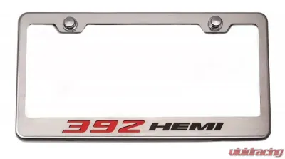 American Car Craft Stainless Steel Custom 392 HEMI License Plate Frame - ACC-152049