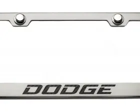 American Car Craft Black Carbon Fiber Stainless Steel Custom Dodge License Plate Frame