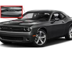 American Car Craft Stock Overlay Stainless Steel Stock Hood Dodge Challenger SXT | R/T 2015-2019