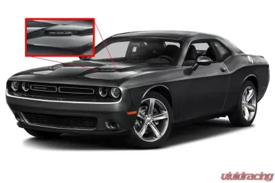 American Car Craft Stock Overlay Stainless Steel Stock Hood Dodge Challenger SXT | R/T 2015-2019 - ACC-152056