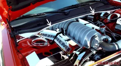 American Car Craft Polished Stainless Steel False Firewall w/Cap Dodge Challenger SRT8 6.1L 2008-2011 - ACC-153011