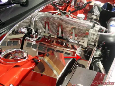 American Car Craft Polished Stainless Steel Engine Harness Cover Dodge Challenger SRT8 2008-2014 - ACC-153015