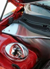 American Car Craft 2Pc Brushed Stainless Steel Firewall Extensions Dodge Challenger 2008-2023                                     - ACC-153021 - Image 2