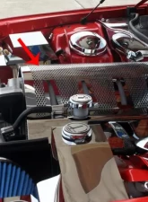 American Car Craft Stainless Steel Perforated Plenum Cover Engine Dodge Challenger 6.1L 2008-2011                                     - ACC-153026 - Image 3