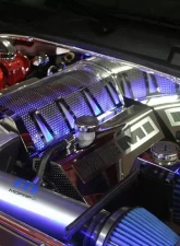 American Car Craft Blue LED Illuminated Plenum Cover Dodge Challenger | Charger | Magnum | Chrysler 300 SRT8 6.1L 2008-2011                                     - ACC-153027-BLUL - Image 3