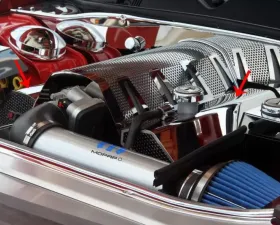 American Car Craft 2Pc Polished Fuel Rail Covers Dodge Challenger | Charger | Magnum | Chrysler 300 SRT8 6.1L 2008-2011