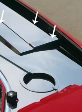 American Car Craft 8Pc Polished Stainless Steel Header Plate Front Extension Kit Dodge Challenger 2008-2019                                     - ACC-153029 - Image 2
