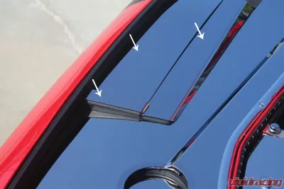 American Car Craft 8Pc Polished Stainless Steel Header Plate Front Extension Kit Dodge Challenger 2008-2019 - ACC-153029