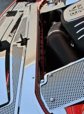 American Car Craft 4Pc Perforated Stainless Steel Header Plate Dodge Challenger 2008-2019                                     - ACC-153031 - Image 3