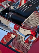 American Car Craft 4Pc Perforated Stainless Steel Header Plate Dodge Challenger 2008-2019                                     - ACC-153031 - Image 3