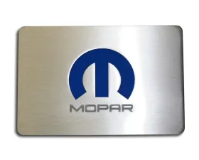 American Car Craft Brushed Stainless Steel Fuse Box Cover Plate w/Mopar Logo Dodge Challenger | Charger 2005-2023
