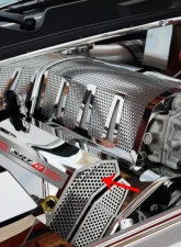 American Car Craft Blue LED Fuel Rail Covers Stock Intake System Dodge Challenger | Charger | Magnum | Chrysler 300 SRT8 2008-2011                                     - ACC-153037F-BLUL - Image 3